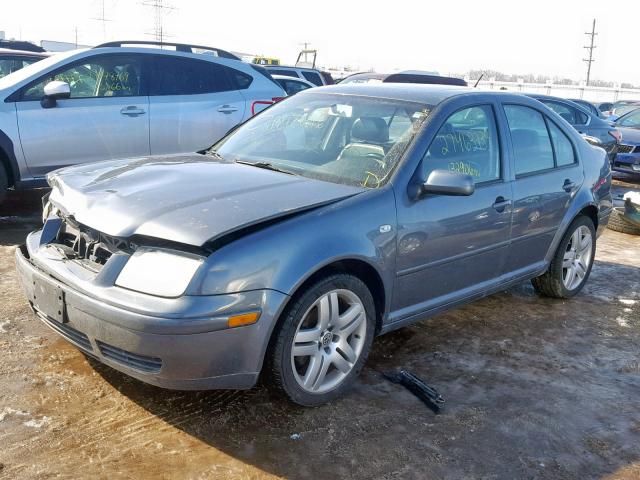 3VWSE69MX3M064502 - 2003 VOLKSWAGEN JETTA GLS GRAY photo 2