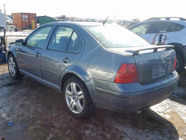 3VWSE69MX3M064502 - 2003 VOLKSWAGEN JETTA GLS GRAY photo 3