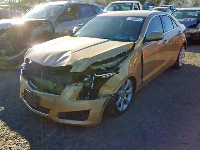 1G6AA5RX0D0127967 - 2013 CADILLAC ATS GOLD photo 2