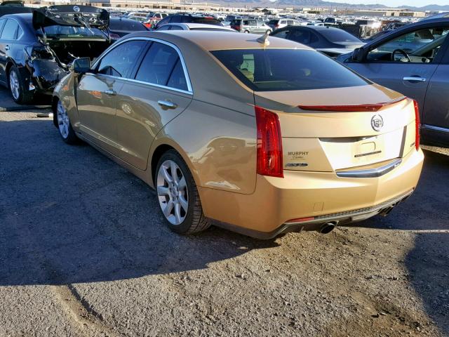 1G6AA5RX0D0127967 - 2013 CADILLAC ATS GOLD photo 3