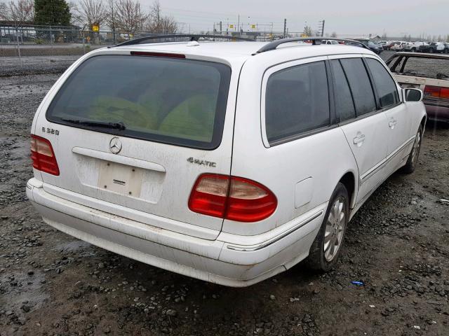 WDBJH82J61X056419 - 2001 MERCEDES-BENZ E 320 4MAT WHITE photo 4