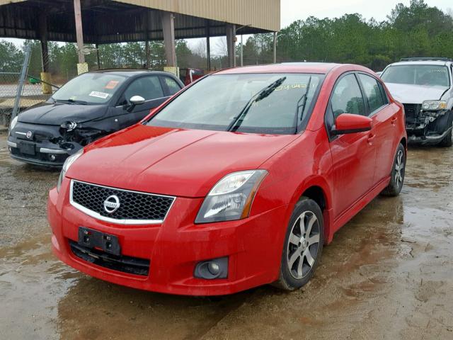 3N1AB6AP7CL675125 - 2012 NISSAN SENTRA 2.0 RED photo 2