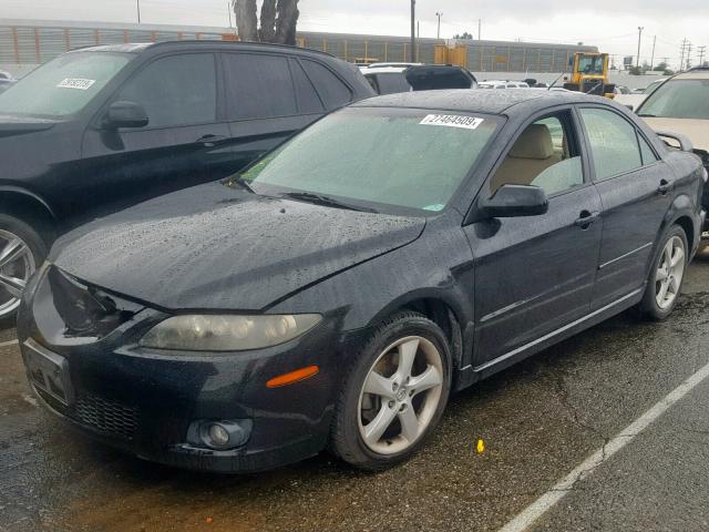 1YVHP80D765M42876 - 2006 MAZDA 6 S BLACK photo 2