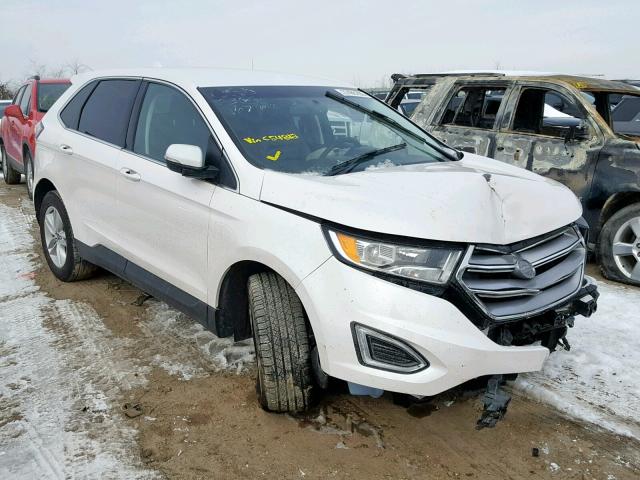 2FMPK4J99HBC54812 - 2017 FORD EDGE SEL WHITE photo 1