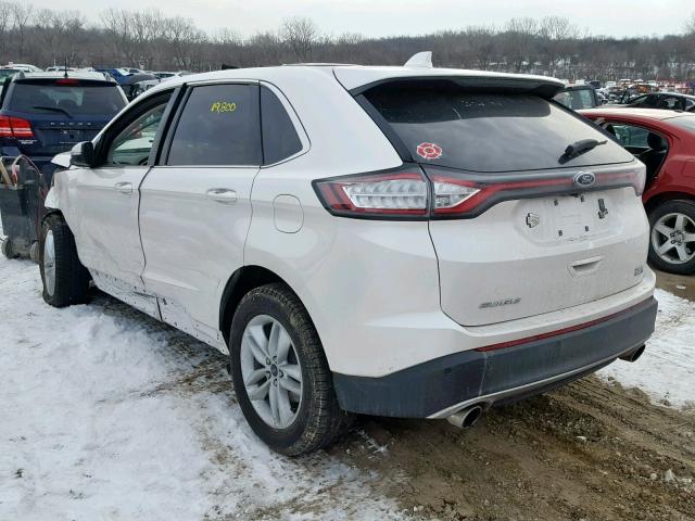 2FMPK4J99HBC54812 - 2017 FORD EDGE SEL WHITE photo 3