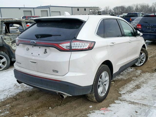 2FMPK4J99HBC54812 - 2017 FORD EDGE SEL WHITE photo 4