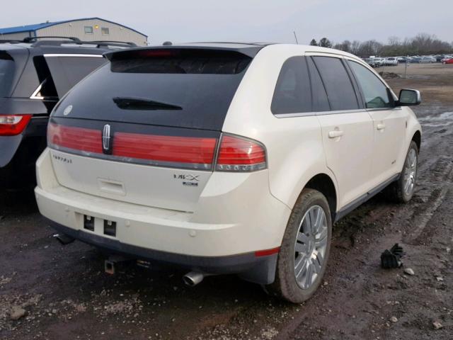 2LMDU88C48BJ21479 - 2008 LINCOLN MKX WHITE photo 4