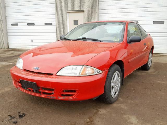 1G1JS124627125639 - 2002 CHEVROLET CAVALIER L RED photo 2