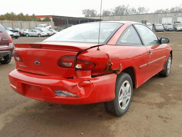 1G1JS124627125639 - 2002 CHEVROLET CAVALIER L RED photo 4