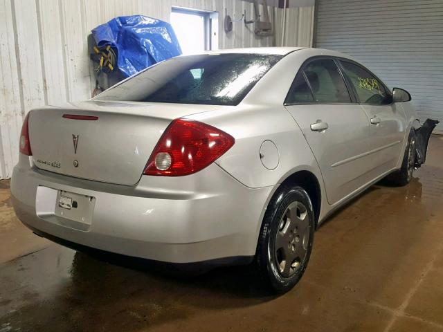 1G2ZF58B274128787 - 2007 PONTIAC G6 VALUE L SILVER photo 4