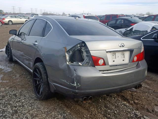 JNKBY01E96M204677 - 2006 INFINITI M45 BASE GRAY photo 3