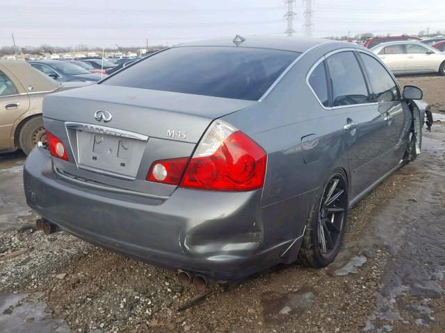 JNKBY01E96M204677 - 2006 INFINITI M45 BASE GRAY photo 4