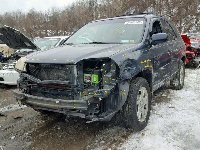 2HNYD188X6H511527 - 2006 ACURA MDX TOURIN GRAY photo 2