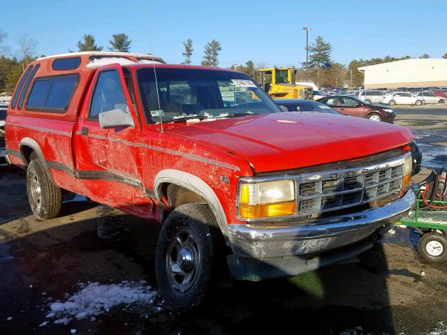 1B7GG26X3RW100825 - 1994 DODGE DAKOTA RED photo 1