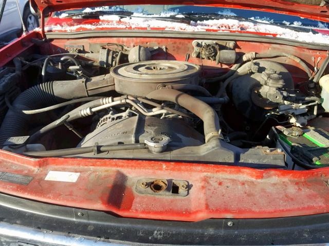 1B7GG26X3RW100825 - 1994 DODGE DAKOTA RED photo 7