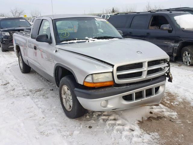 1B7GL32X02S537668 - 2002 DODGE DAKOTA SPO SILVER photo 1