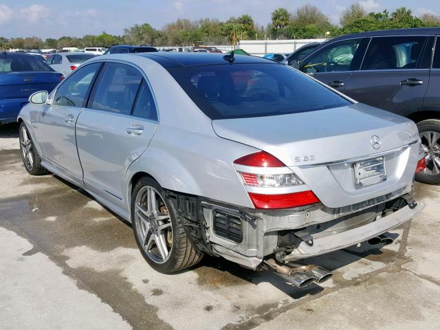 WDDNG77X18A182705 - 2008 MERCEDES-BENZ S 63 AMG SILVER photo 3