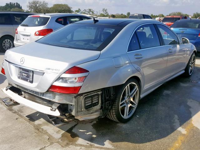 WDDNG77X18A182705 - 2008 MERCEDES-BENZ S 63 AMG SILVER photo 4
