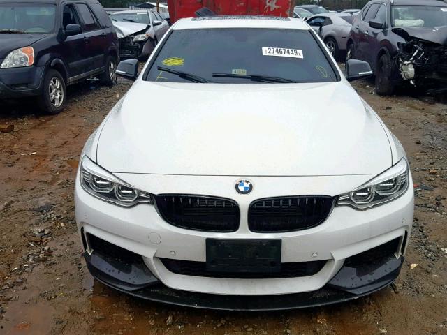 WBA3R1C56EK190332 - 2014 BMW 435 I WHITE photo 9