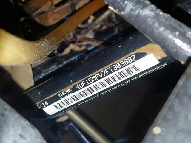 4UF15MPV7FT303887 - 2015 ARCTIC CAT WILDCAT BLACK photo 10