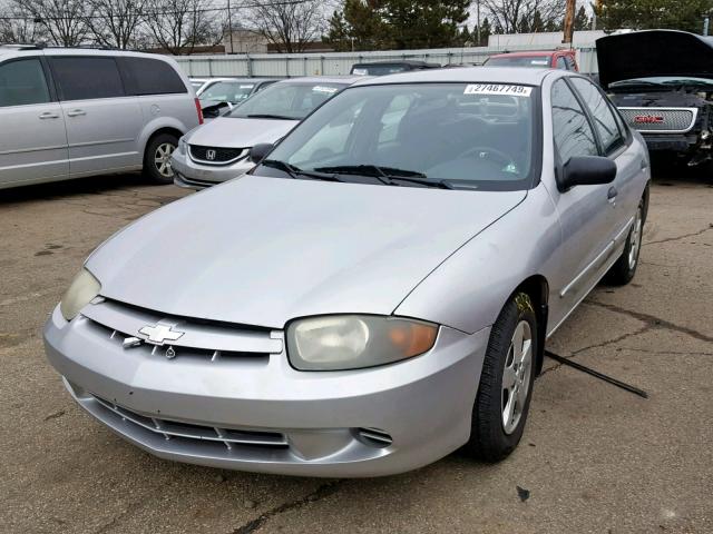 1G1JF52F837241178 - 2003 CHEVROLET CAVALIER L SILVER photo 2