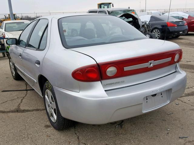 1G1JF52F837241178 - 2003 CHEVROLET CAVALIER L SILVER photo 3