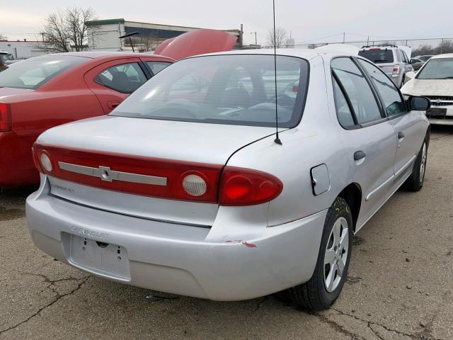 1G1JF52F837241178 - 2003 CHEVROLET CAVALIER L SILVER photo 4