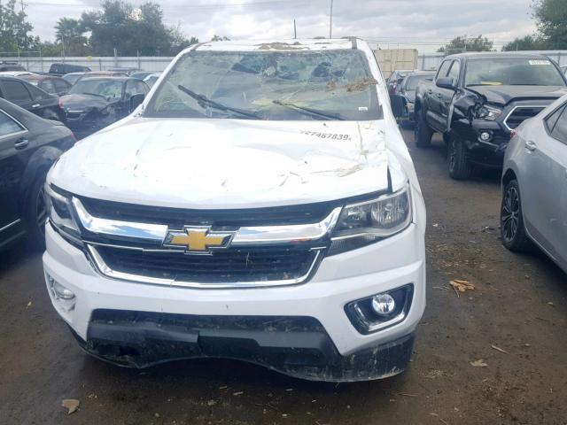 1GCGSCE37G1237215 - 2016 CHEVROLET COLORADO L WHITE photo 9