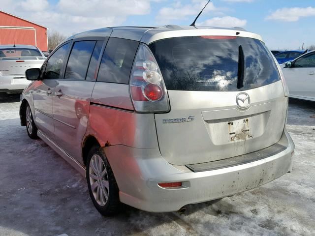 JM1CR193170134905 - 2007 MAZDA 5 SILVER photo 3