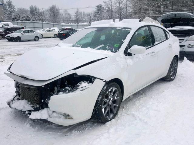 1C3CDFBBXFD391750 - 2015 DODGE DART SXT WHITE photo 2