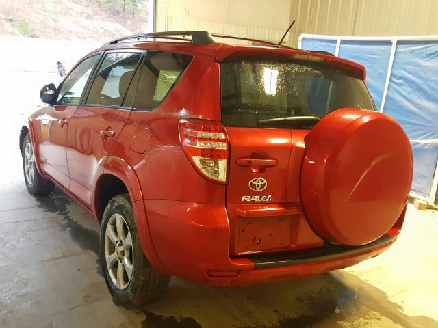 2T3DK4DV5BW051811 - 2011 TOYOTA RAV4 LIMIT RED photo 3