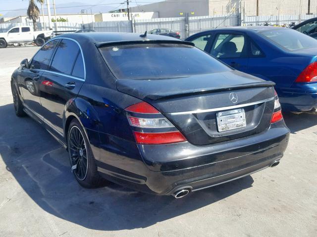 WDDNG71X48A157371 - 2008 MERCEDES-BENZ S 550 BLACK photo 3