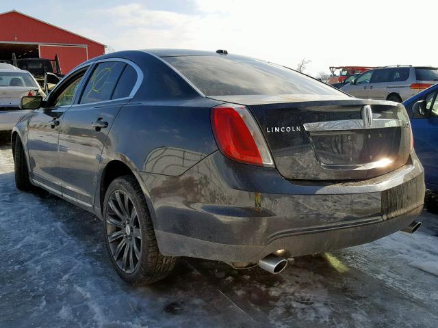 1LNHM93R59G626018 - 2009 LINCOLN MKS BLACK photo 3