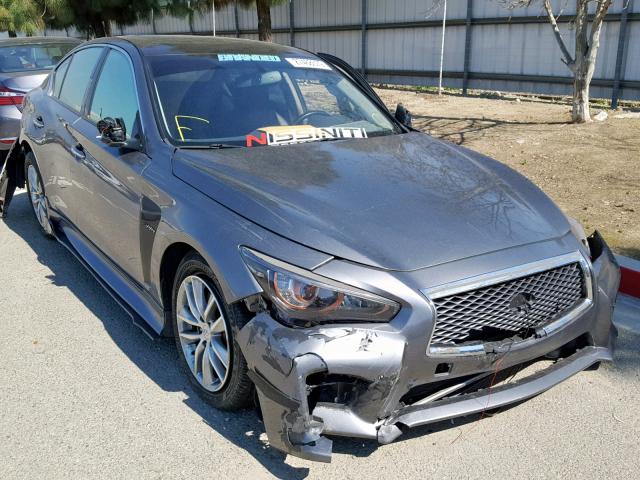 JN1BV7AP9EM682457 - 2014 INFINITI Q50 BASE GRAY photo 1