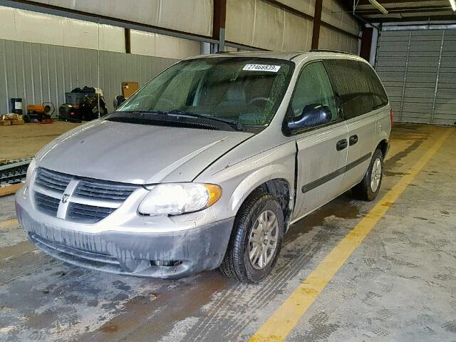 1D4GP25R56B662721 - 2006 DODGE CARAVAN SE SILVER photo 2