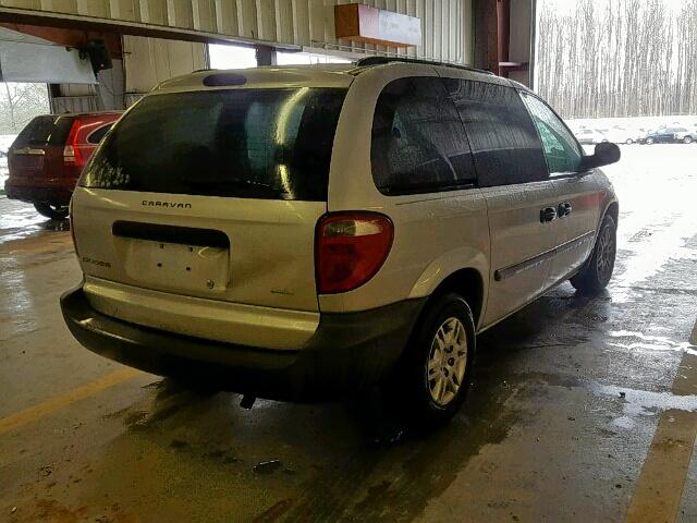 1D4GP25R56B662721 - 2006 DODGE CARAVAN SE SILVER photo 4