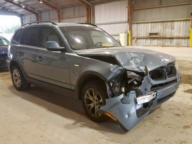 WBXPC9C42AWJ34017 - 2010 BMW X3 XDRIVE3 BLUE photo 1