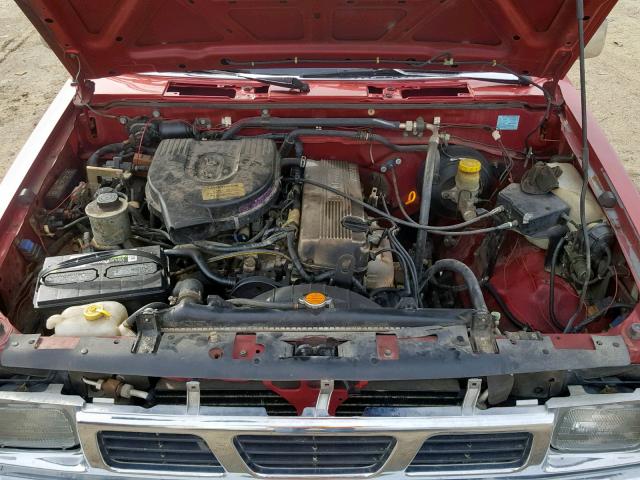 1N6SD11S8VC409496 - 1997 NISSAN TRUCK BASE MAROON photo 7