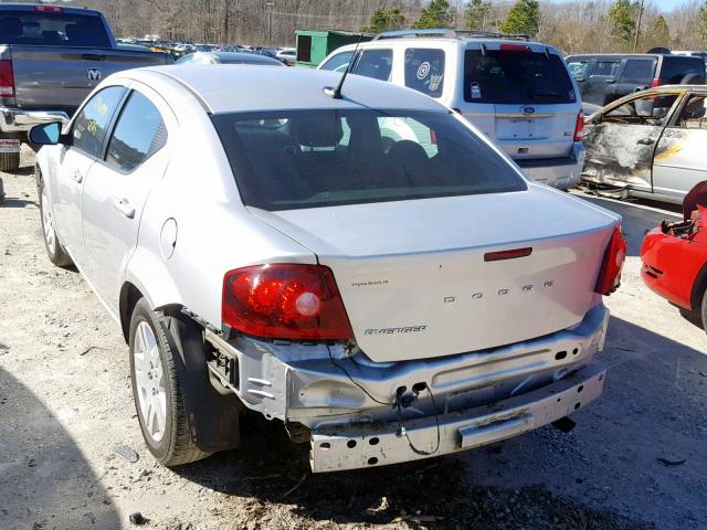 1B3BD4FB3BN538079 - 2011 DODGE AVENGER EX SILVER photo 3