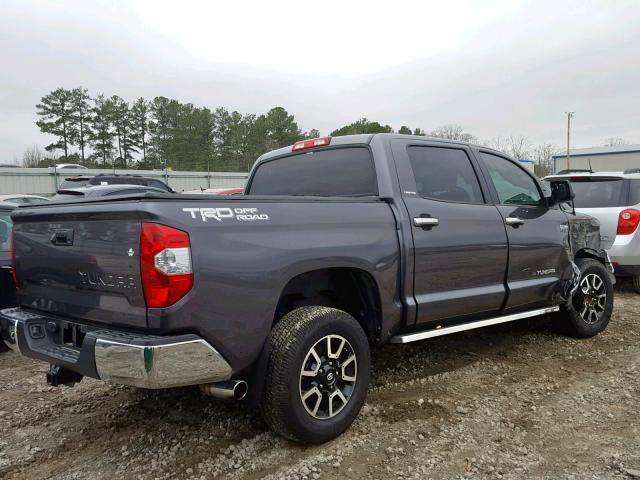 5TFFY5F12JX229482 - 2018 TOYOTA TUNDRA CRE GRAY photo 4