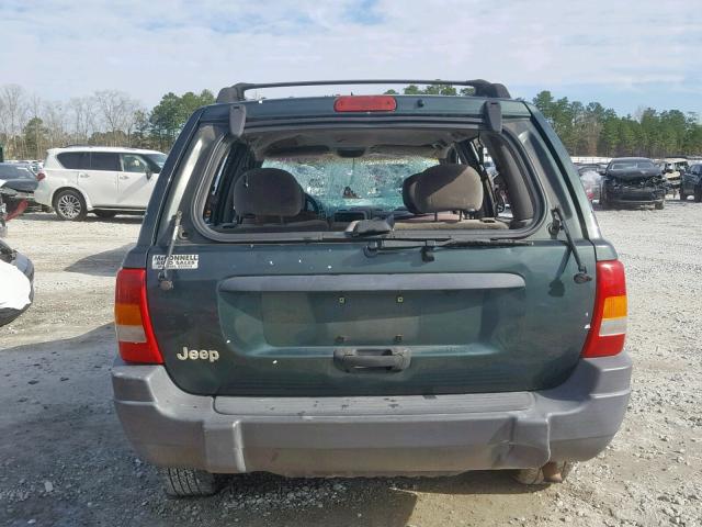 1J4GX48S11C605758 - 2001 JEEP GRAND CHER GREEN photo 9