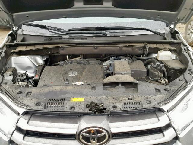 5TDZZRFH3HS230963 - 2017 TOYOTA HIGHLANDER SILVER photo 7