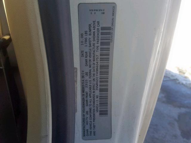 3VWRG31Y49M404757 - 2009 VOLKSWAGEN NEW BEETLE Beige Foto 10