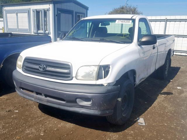 5TBJN32131S172110 - 2001 TOYOTA TUNDRA WHITE photo 2