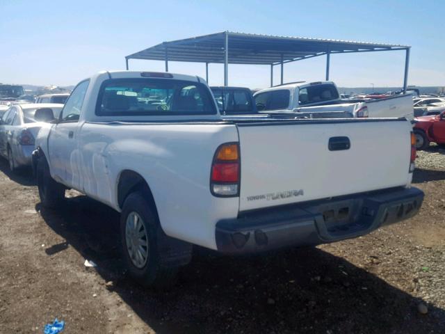 5TBJN32131S172110 - 2001 TOYOTA TUNDRA WHITE photo 3