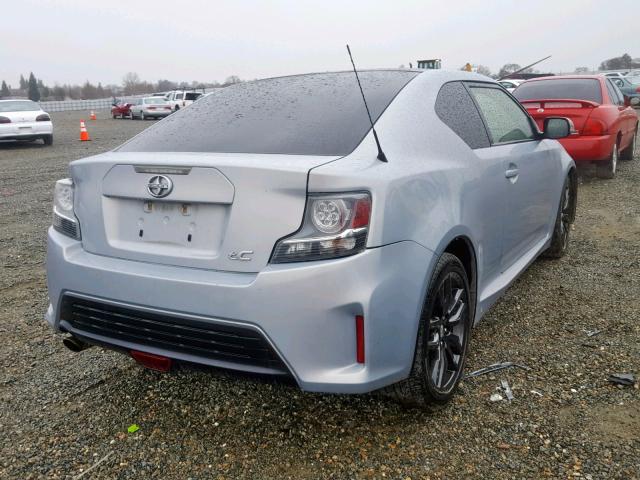 JTKJF5C75E3074232 - 2014 TOYOTA SCION TC SILVER photo 4