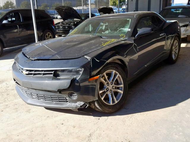 2G1FA1E38E9122532 - 2014 CHEVROLET CAMARO LS CHARCOAL photo 2