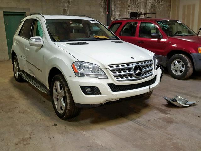 4JGBB8GB9AA538647 - 2010 MERCEDES-BENZ ML 350 4MA WHITE photo 1