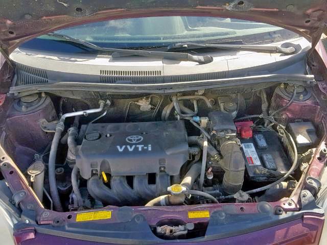 JTKKT624540051009 - 2004 TOYOTA SCION XA BURGUNDY photo 7