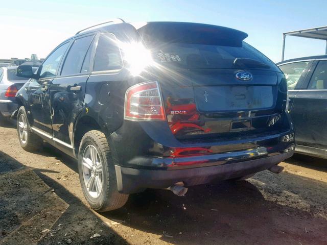 2FMDK36CX8BB12700 - 2008 FORD EDGE SE BLACK photo 3